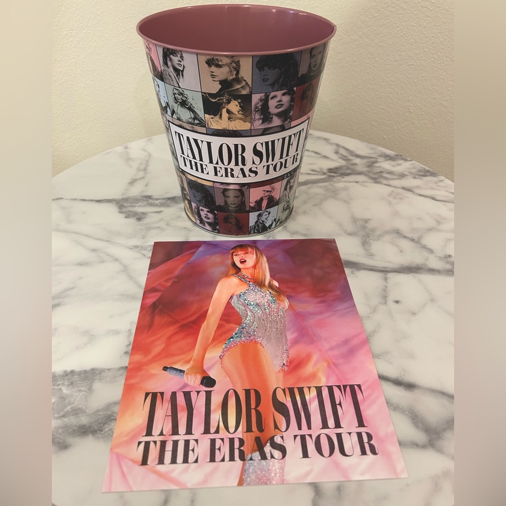 Taylor Swift Eras Movie Popcorn Bucket and Poster